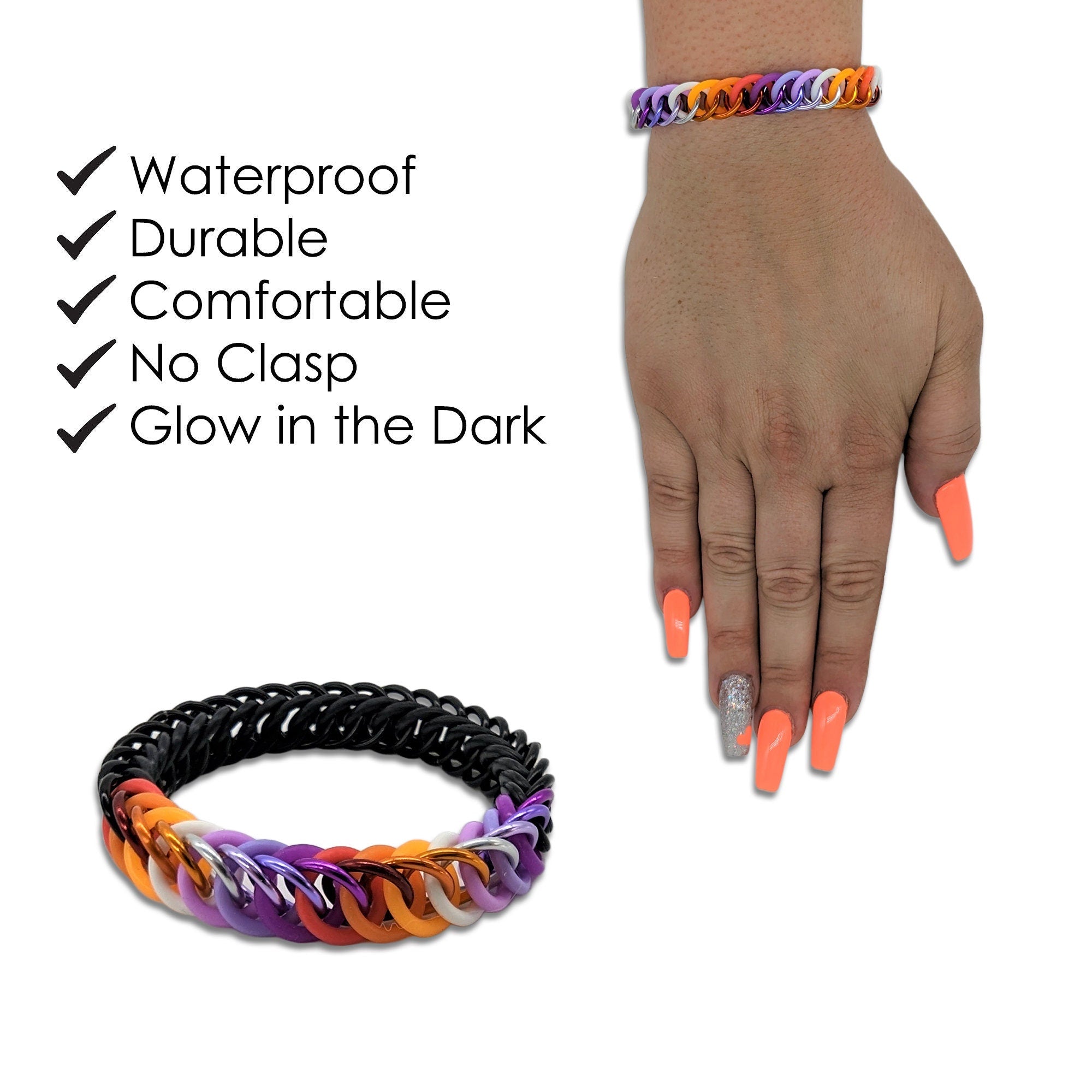 Subtle Lesbian Pride Bracelet
