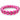 Eternium Glowflex Bracelet - 'Pink Fizz' - Neon Pink & White