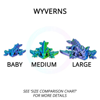 Dragon - Blue, Green, and Purple