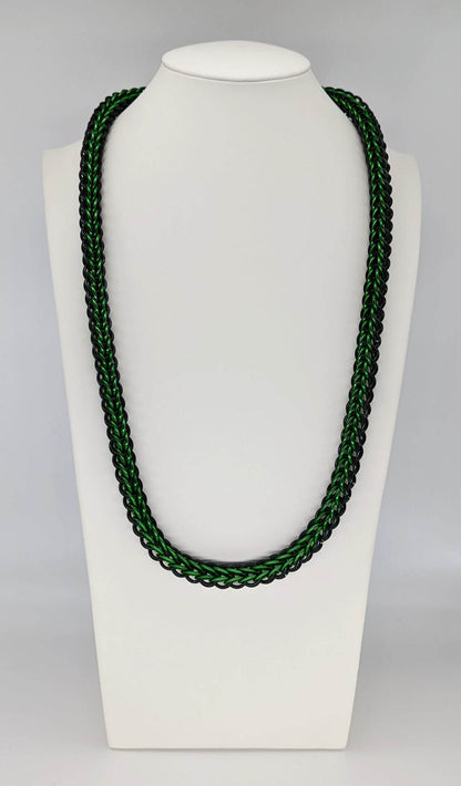 Green Chainmail Necklace