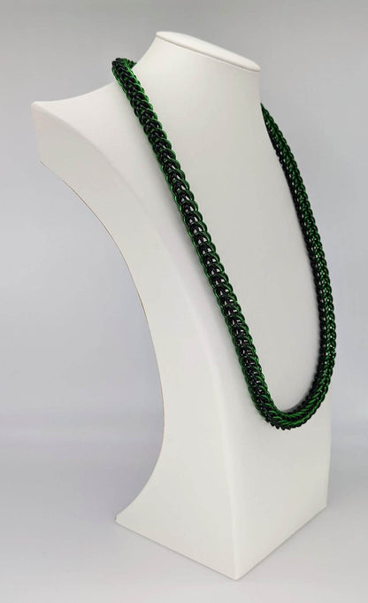 Green Chainmail Necklace