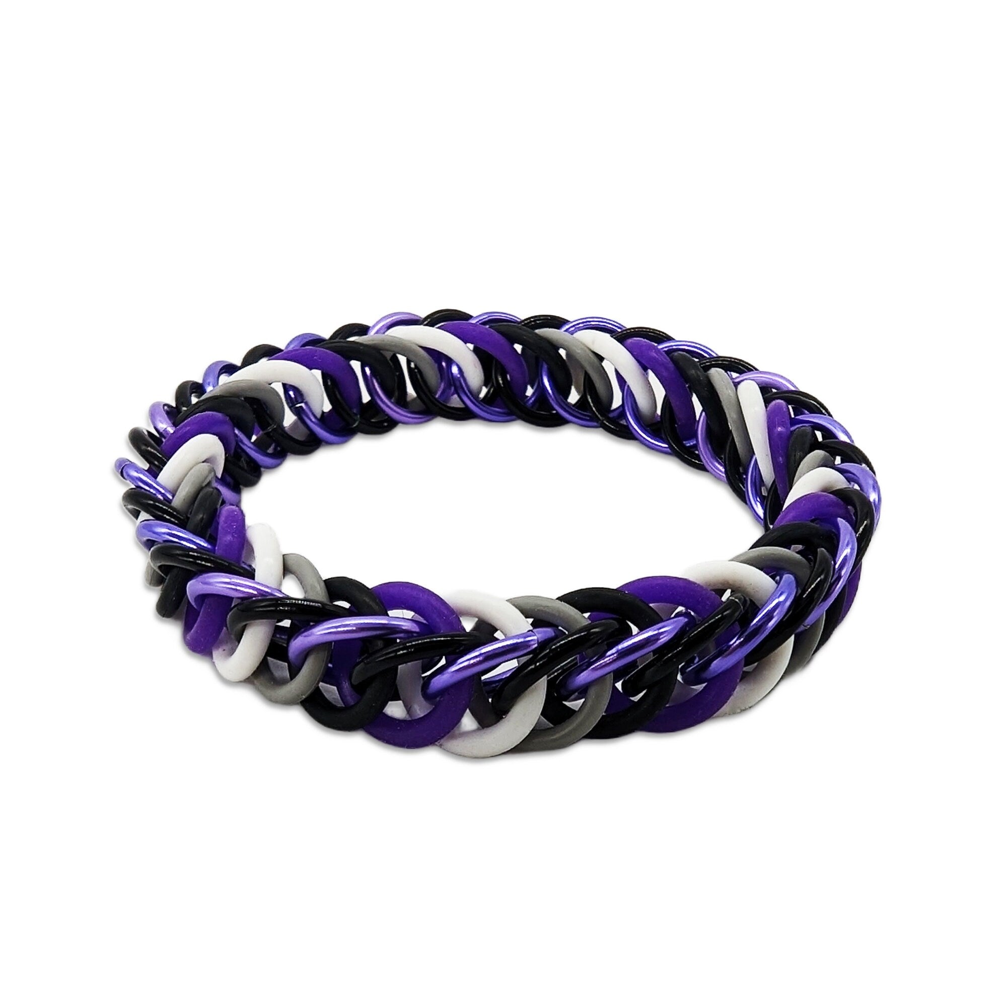 Asexual Pride Unisex Bracelet White Background