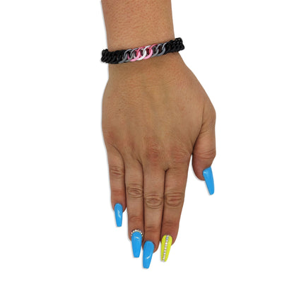 Subtle Demigirl Pride Bracelet