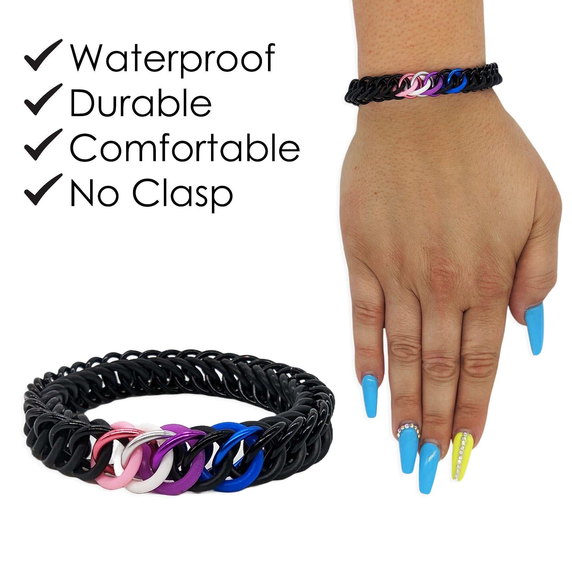 Subtle Genderfluid Pride Bracelet