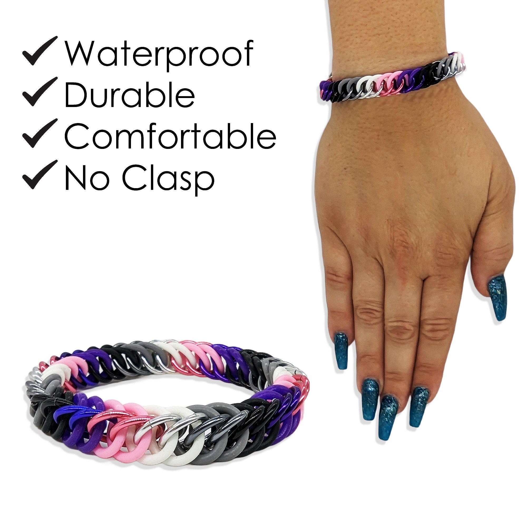 Subtle Psuedosexual Pride Bracelet