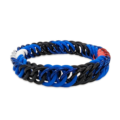 Leather Pride Flag Charm Bracelet
