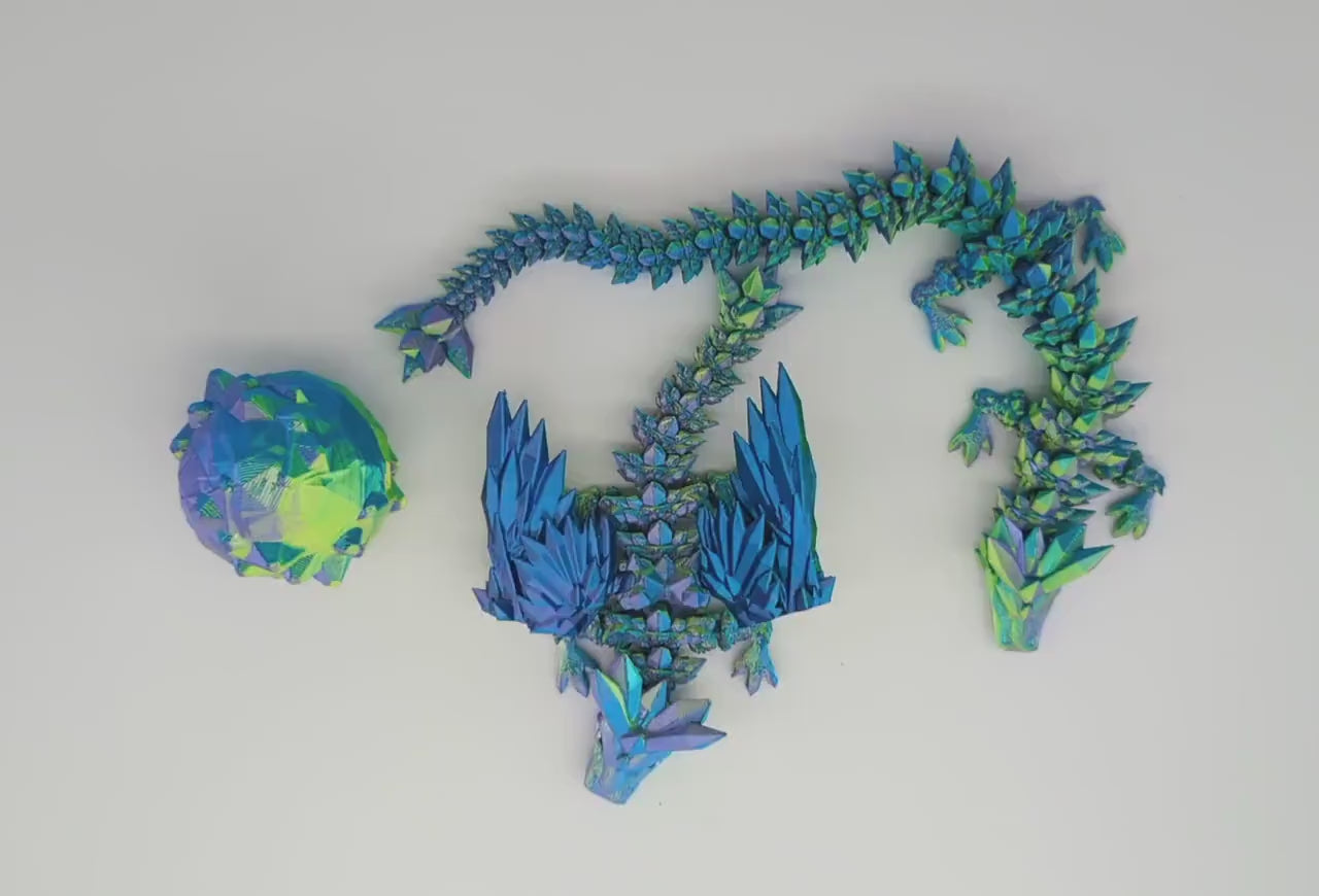 Dragon - Blue, Green, and Purple