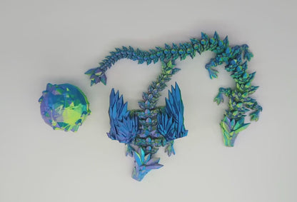 Dragon - Blue, Green, and Purple