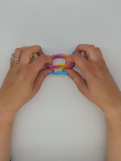 Eternium Glowflex Bracelet - 'Plasma Seafoam' - Neon Green, Blues, and Purples